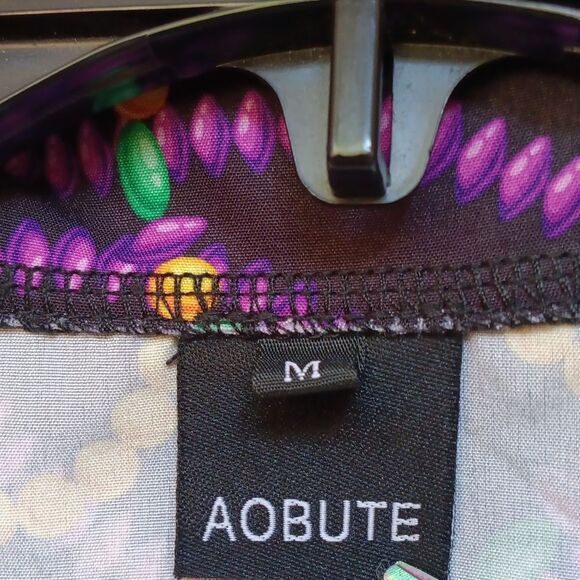 Men's Black Patterned Shirt - Picture 2 of 4